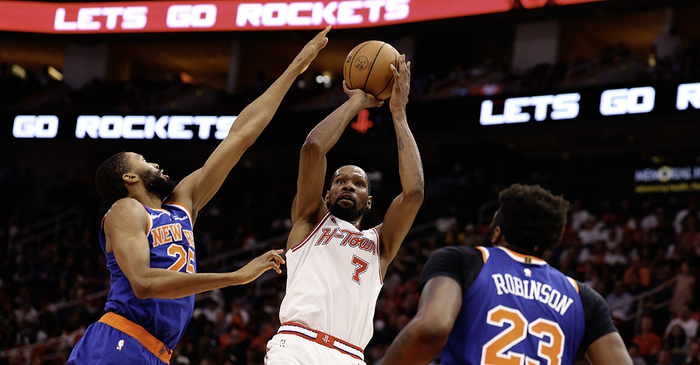 杜兰特：一旦我拿到球 对手就任我宰割了|凯文·杜兰特|凯文-杜兰特|休斯敦火箭队|NBA常规赛|纽约尼克斯队_新浪体育_新浪新闻